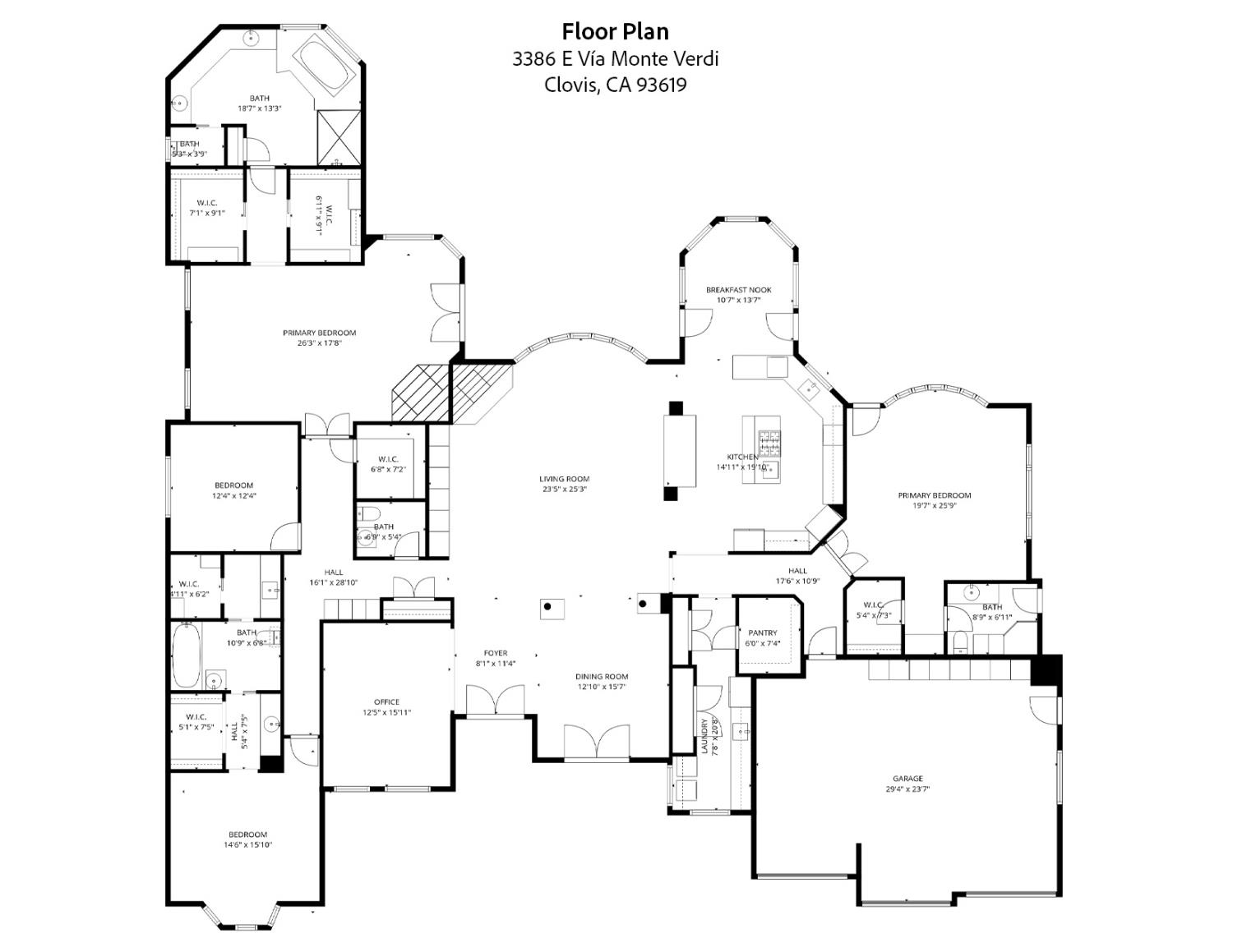 3386 E Via Monte Verdi Ave, Clovis, CA 93619